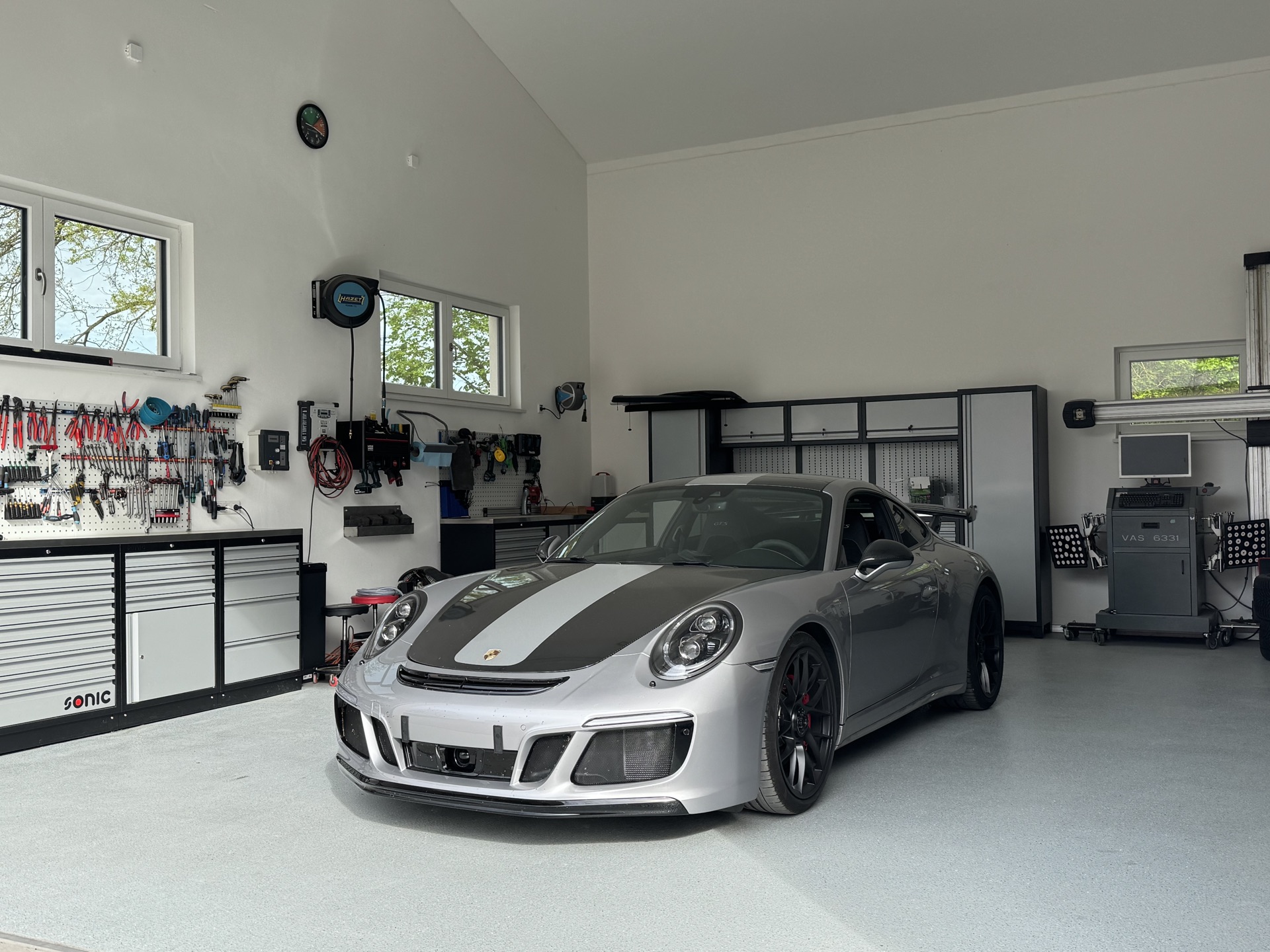 Porsche in der Werkstatt